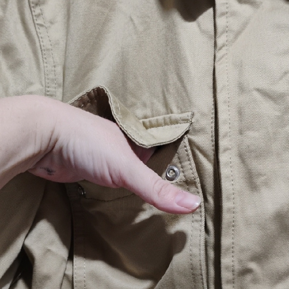 (X-58) Mango MNG Man Beige Utility Jacket Never Worn Sz.S - Picture 3 of 14